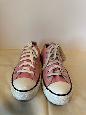 Converse Pink Low-Top Canvas Sneakers
